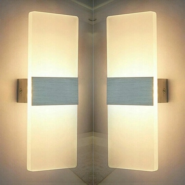 Сучасна LED-лампа в вітальню та коридор | Настінний світильник (бра) з акрилу, 18 Вт