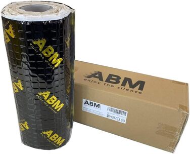 ABM Alubutyl Чорна 2.0 мм x 40 см x 5 м — самоклеюча алюмінієва шумоізоляційна мат для авто, антивібраційна, 2 м², преміум якість, золото