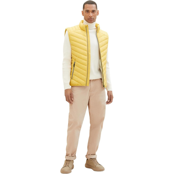 Жилет чоловічий TOM TAILOR, XL, жовтий Primerose (11657)