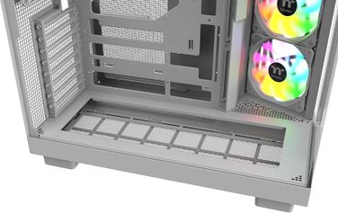 Корпус Thermaltake View 380 XL Wood Snow White – ATX Mid-Tower з RGB підсвічуванням, 4 вентилятори, USB-C, підтримка радіатора 360mm