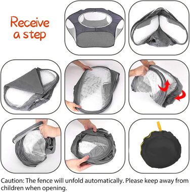 Клітка-манеж для дрібних тварин: кроликів, морських свинок, хом'яків та їжаків, розмір M (52x52x38 см)