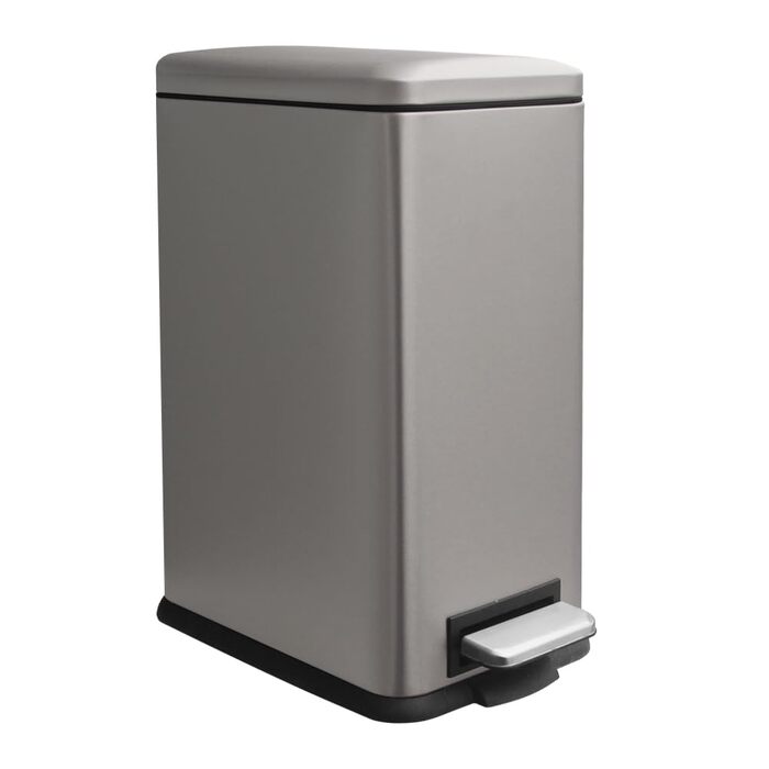 Трюмний смітник для кухні, нержавіюча сталь, 17л, з кришкою та внутрішнім відром