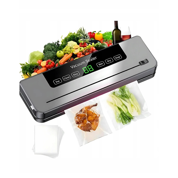 Вакууматор для продуктів + 50 пакетів для вакуумного пакування