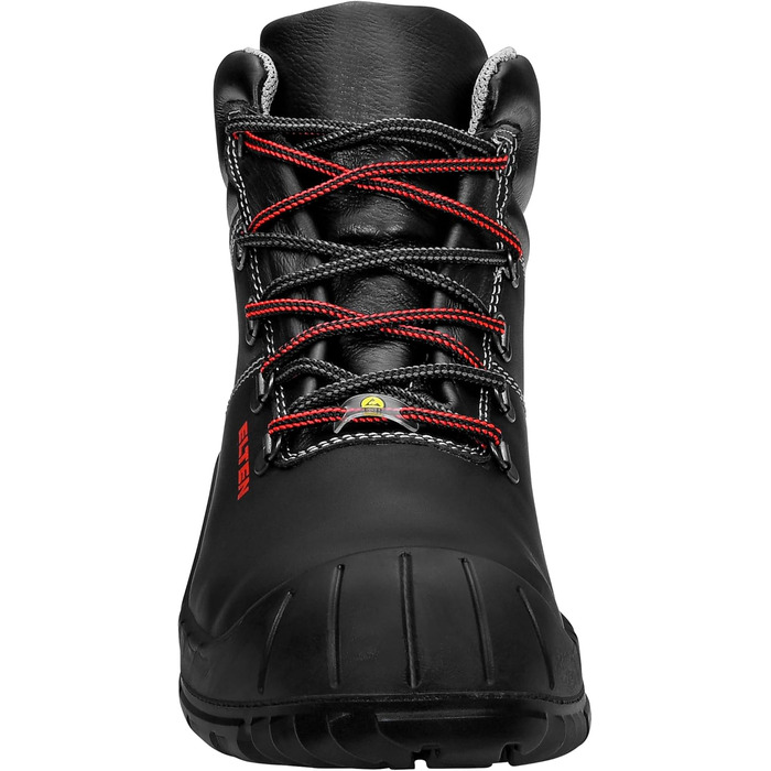 Робочі черевики ELTEN Laurenzo PU Mid ESD S3S, шкіряні, з металевим носком, для жінок та чоловіків, легкі, міцні, 46 EU