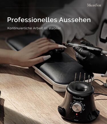 Електричний фрезер для нігтів MelodySusie 30000 об/хв: професійний набір для манікюру та педикюру з педалем. Підходить для гелю та акрилу.