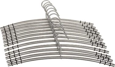 SIDCO Clothes Hangers Stainless Steel 12 x Coat Hangers Metal Hangers Hanger Set with Non-Slip