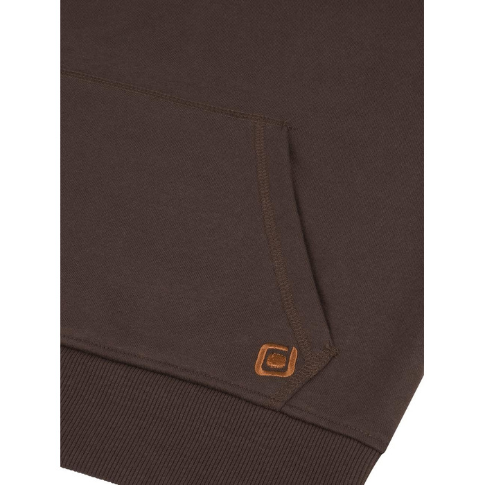 Чоловіче худі Riverso RIVEnno Regular Fit з капюроном, темно-коричневе, розмір 3XL