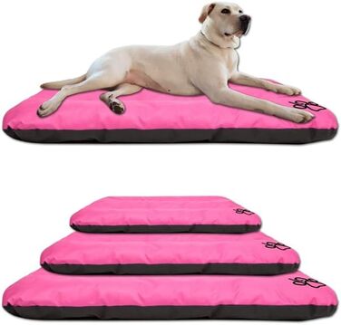 Килимок для собак Eco: водостійкий, м'який, 90x60x8 см (R3(115 x 80 см)), рожевий