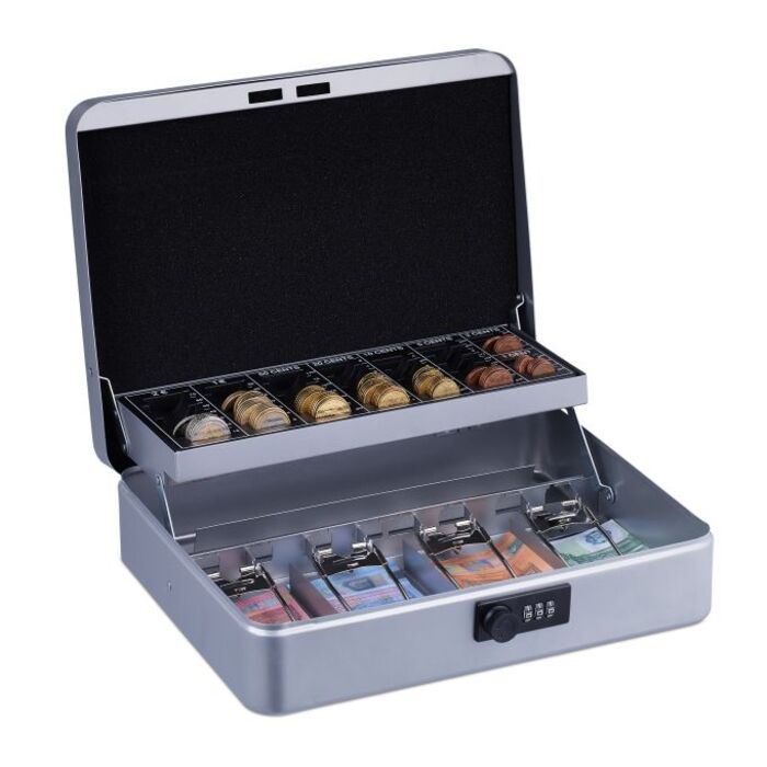 Relaxdays Cash Box Комбінація номерів Євро