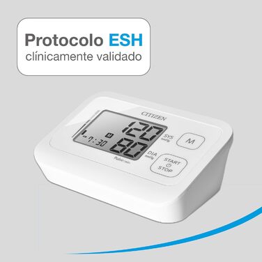 Тонометр Citizen CHU305 цифровий для дому з широкою манжетою (22-42 см), великим LCD-дисплеєм, функцією виявлення гіпертонії