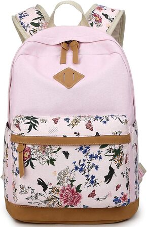 Рюкзак для дівчаток: легкий шкільний рюкзак, сумка для ноутбука, рожевий | для підлітків та подорожей