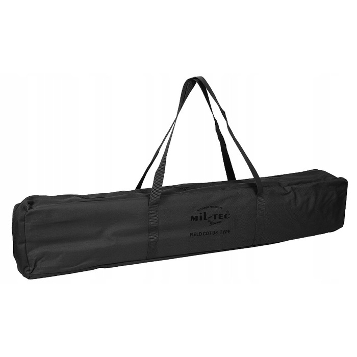 Розкладне ліжко Mil-Tec, 190 см x 65 см, чорне