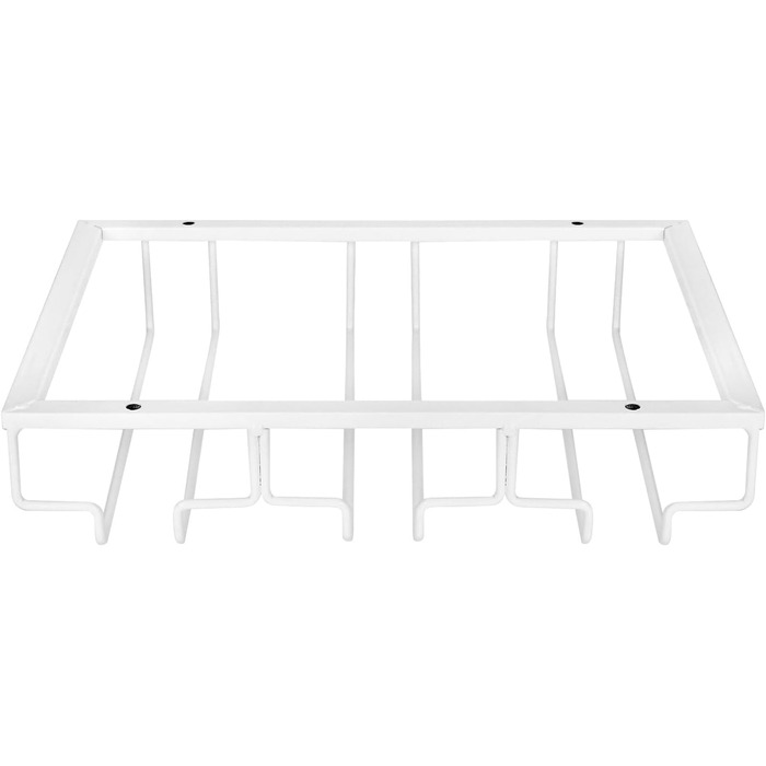 Підставка для келихів вина QWORK® - 2 шт. (3 ряди, білий метал) для кухні та бару