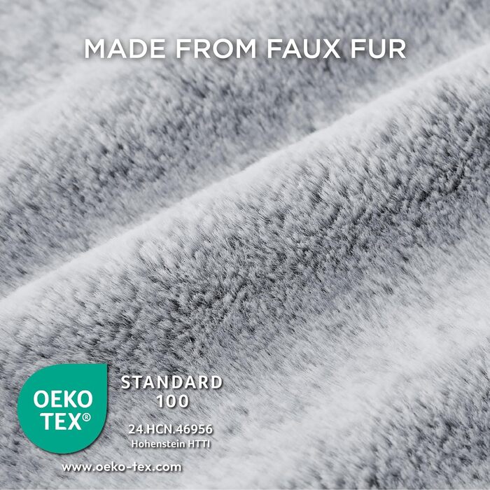 Ліжко для собак Bedsure великих порід – 89x63x17 см, зручне собаче ліжко з м'якою підстилкою, знімний та пральний чохол, антиковзаюча підкладка, сіре, L 89 x 63 x 17 см