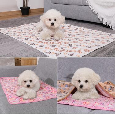 М'яка ковдра для собак та котів Demigeat, 3 шт. - тепла, миється, для літа та весни, велика лапка