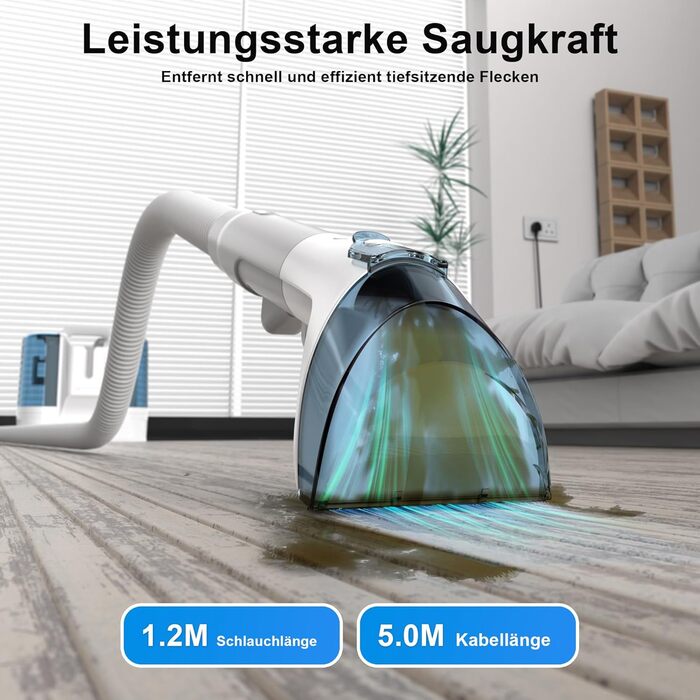 Пристрій для чищення оббивки та килимів: мокрий/сухий пилосос 450W для меблів, авто та диванів