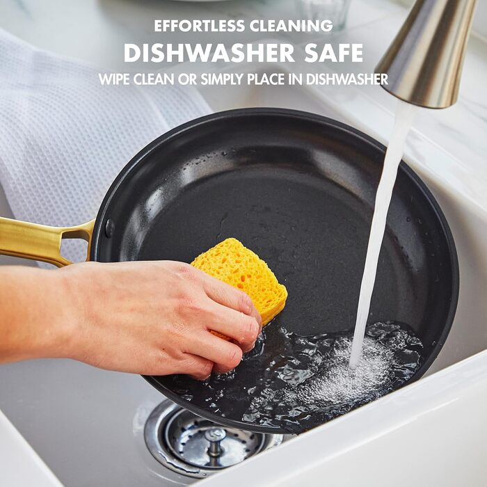 Набір посуду GreenPan Reserve 10 предметів: каструлі та сковорідки з антипригарним покриттям Ceramic, Hard Anodized, Twilight Blue, без PFAS, безпечний для миття в посудомийній машині та духовій шафі