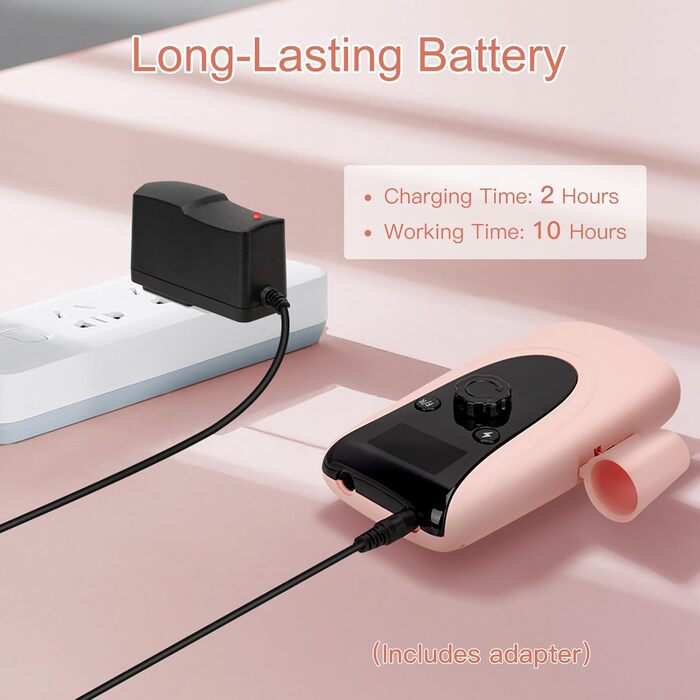 Професійний набір для манікюру та педикюру Madenia Nagelfräser Professional з акумулятором, 35000 об/хв, 11 насадок, JF-801