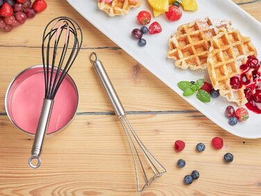 Венчик кухонний RÖSLE Silikon, нержавіюча сталь 18/10, 27 см. Термостійкий до 220°C, для миття в посудомийній машині