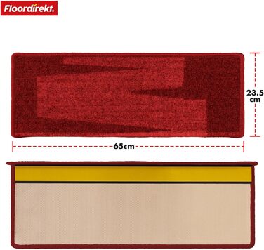 Набір килимків для сходів Floordirekt Via Veneto (15 шт.) з дизайном 