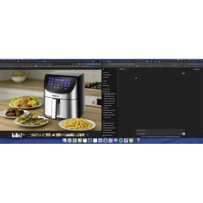 Аерофритюрниця Electo AIRCRISP 8л, 2000 Вт, 14 програм