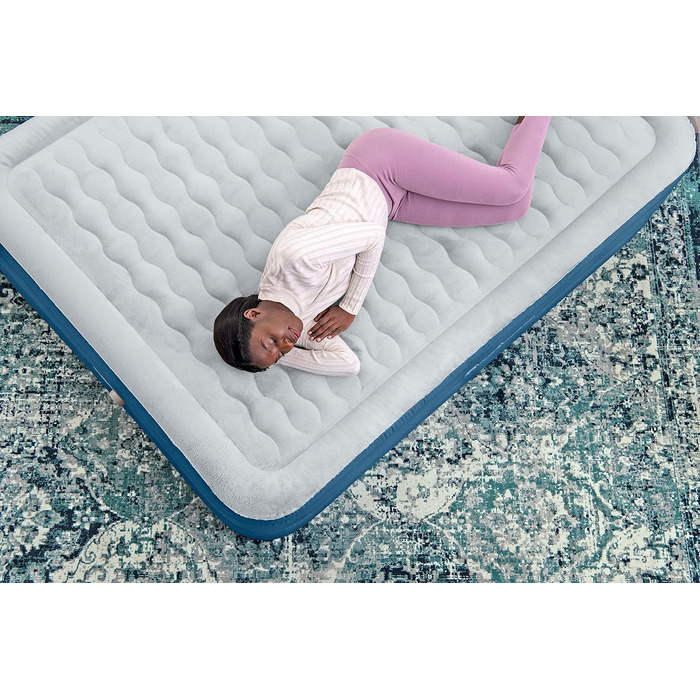 Повітряний матрац Bestway Fortech Snugable Top з вбудованим електричним насосом, Double XL/Mid, 203 x 152 x 46 см
