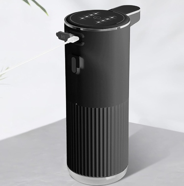 Безконтактний настінний дозатор для мила Bedee, 380 мл, чорний