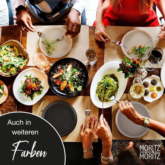 Набір посуду Moritz & Moritz NORDIC на 6 осіб (18 предметів) - серія Taupe, кераміка, скандинавський дизайн