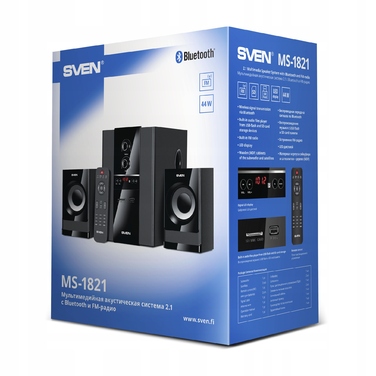 Акустична система 2.1 SVEN MS-1821, 44 Вт, чорна