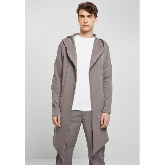 Кардиган чоловічий Urban Classics з капюшоном, відкритий край (4XL, асфальт)