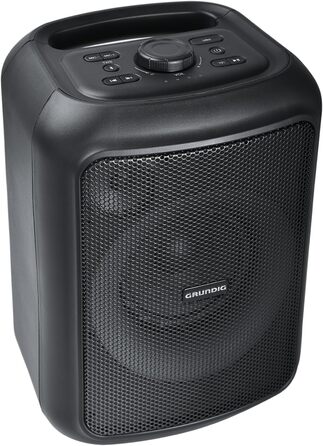 Портативна Bluetooth колонка Grundig GBT Black з басами, 20 Вт RMS, Powerbank, водонепроникна, до 20 метрів, 20 годин роботи, PartyHit 90 Вт