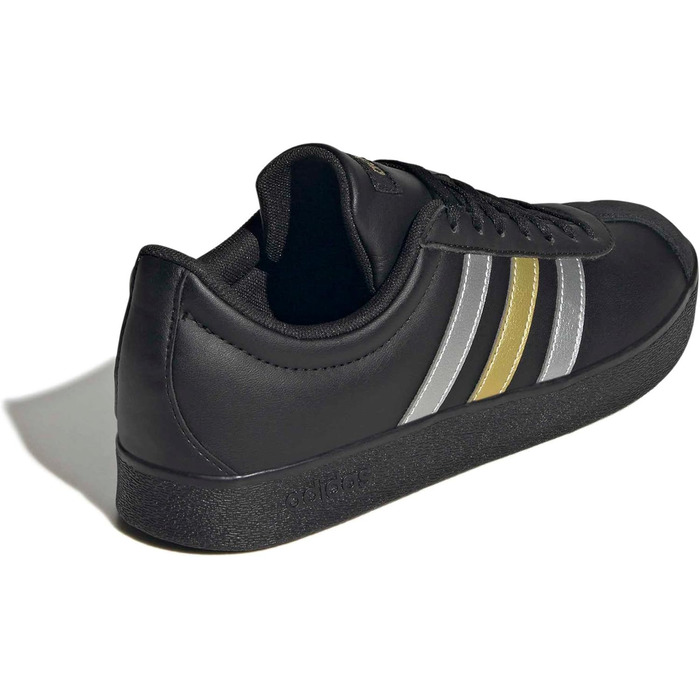 Жіночі кросівки Adidas VL Court Base, чорний/сріблястий/золотистий, 38 2/3 EU