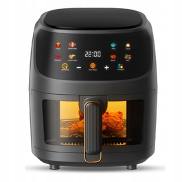 Аерофритюрниця Air Fryer 8л XL, Потужність 2400 Вт, 8 програм приготування