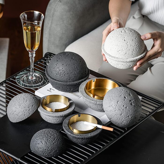 Відро для сміття на вулицю та балкон - герметичне, як стильний декор. Підходить для бетону та нержавіючої сталі (чорний). (Білий - B, S)