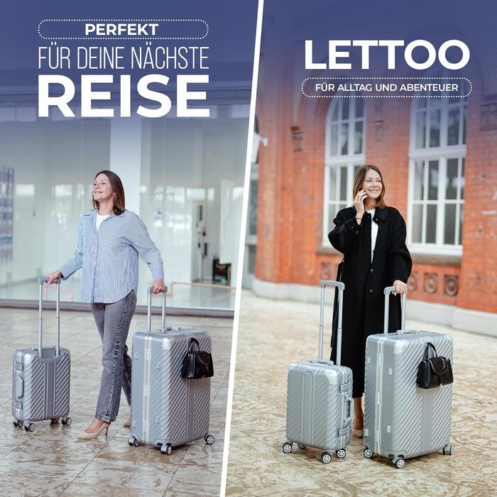 Чемодан ручної поклажі 55x40x20 з алюмінієвим каркасом | Валіза на колесах - Міцний ролер з кріпленням для ноутбука [ВОДОНЕПРОНИКНИЙ] з захистом кутів (ручна поклажа 20 дюймів)