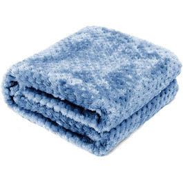 М'яка ковдра для собак 100x120 см, тепла та м'яка ковдра для домашніх тварин, котів та собак (Блакитна)