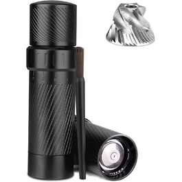 Homnoble Professional Pepper Grinder, Metal High-Performance Pepper Grinder, Heavy-Duty Pepper Grinder, Manual Aluminum Refillable Pepper Grinder with Latest External Adjustable Coarseness Design