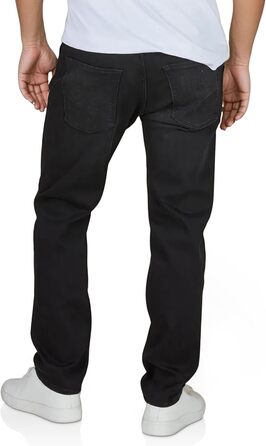 Джинси чоловічі JACK & JONES Clark Stretch Straight Fit, чорні (33W/32L)