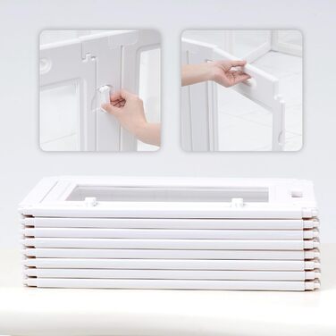 Кізовий забіг Citylife 8-TLG: 60 см, розкладний, з дверцятами, для собак, котів, кроликів, рухливий, антиковзаюча поверхня