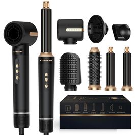 Мультистайлер Airstyler Pro 7-в-1: Фен, дифузор, локони, термощітка, випрямляч, чорний