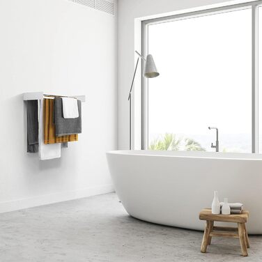 Сушарка для білизни FoxyDry HIDE настінна, розкладна, 71x35x13 см, білий (Limited Edition)