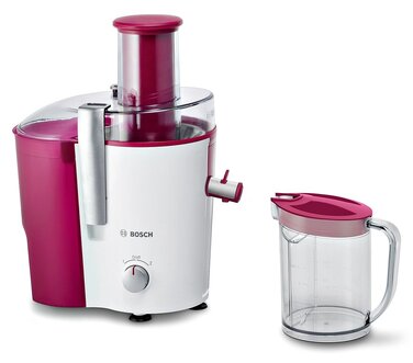 Соковижималка Bosch VitaJuice 2 MES25A0 для овочів та фруктів, XL-завантажувач, 700 Вт, сіра
