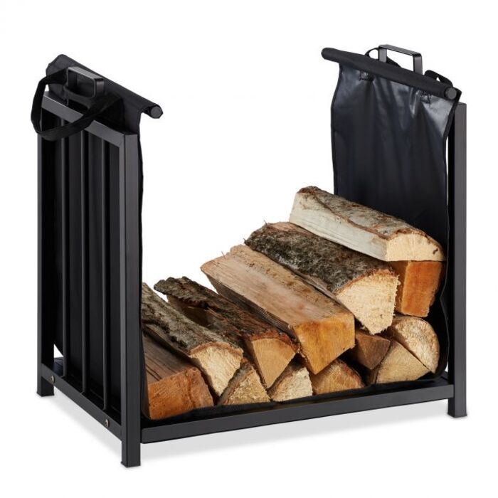 Relaxdays Steel Firewood Rack