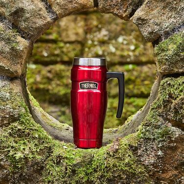 Термос König Travel Mug з нержавіючої сталі - Матовий Чорний (470 мл)