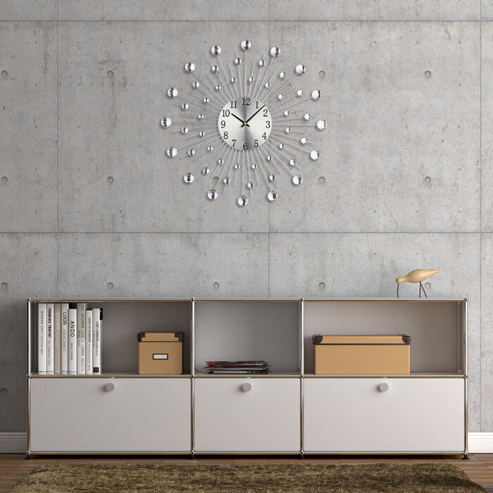 Relaxdays Wall Clock Diamond Ø 50 cm