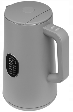 Електричний чайник Götze & Jensen KT940G, 1800 Вт, 1,5 л, сріблястий/сірий