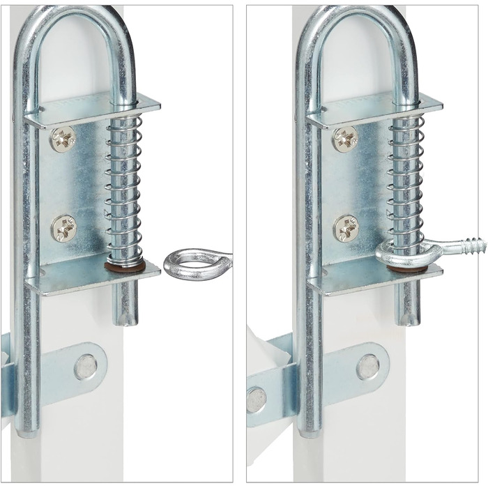 Захисне ворота для собак Relaxdays, розтягується до 130 см, висота 87,5-100 см, бамбук, білий (M)