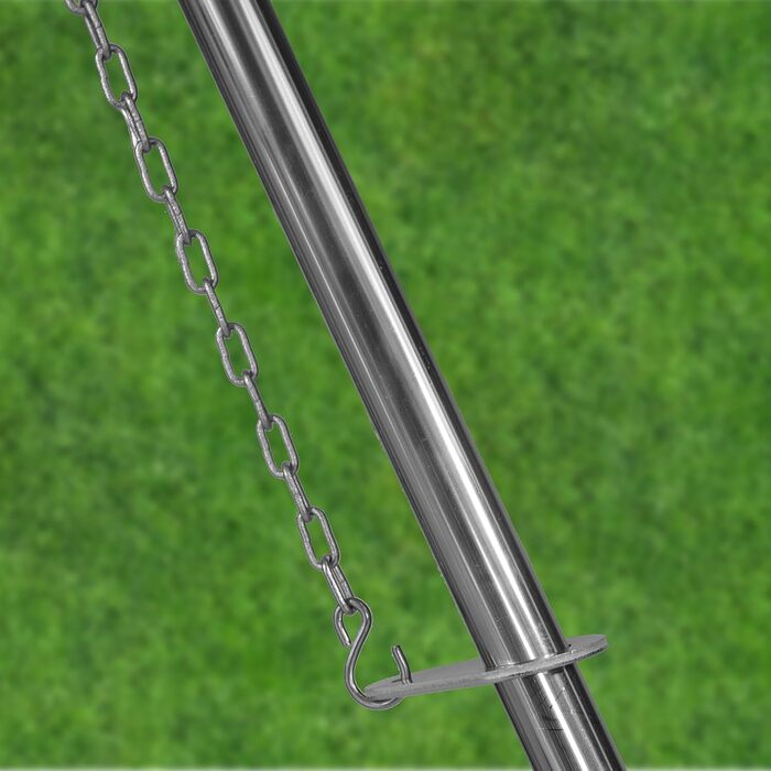 Three-legged swivel grill including 70 cm grill grate, made in Germany