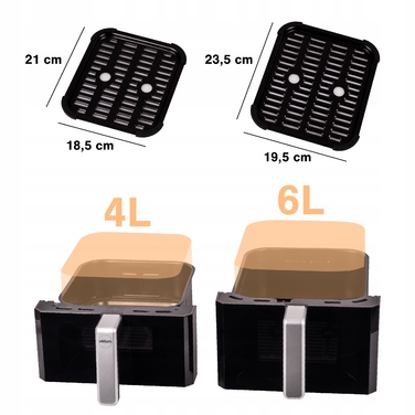 Аерофритюрниця вертикальна FR300 2700W, дві кошики, 10л