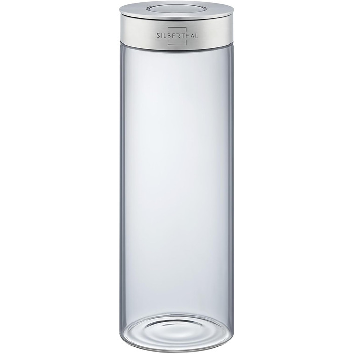 SILBERTHAL Storage Jars Glass with Lid 1700 ml - Storage Jars for airtight & leak-proof storage in the kitchen
